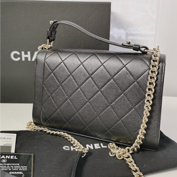 Chanel Caviar Label Click Flap Bag - Picture 9 of 10